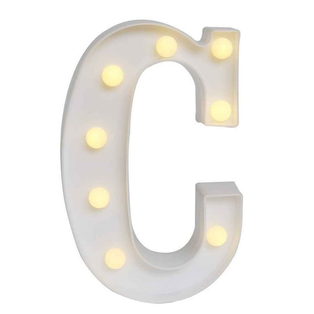 26 Alphabet Letters LED Light Wall Hanging Wedding Birthday Party Home Decor Hot